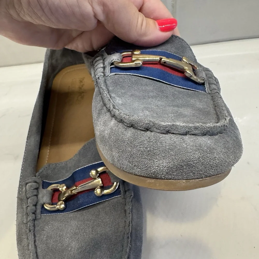 Coach And Four Romeo Driving Loafer  Gray‎  Leather  Size 9M